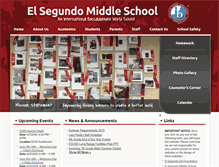 Tablet Screenshot of elsegundomiddleschool.org
